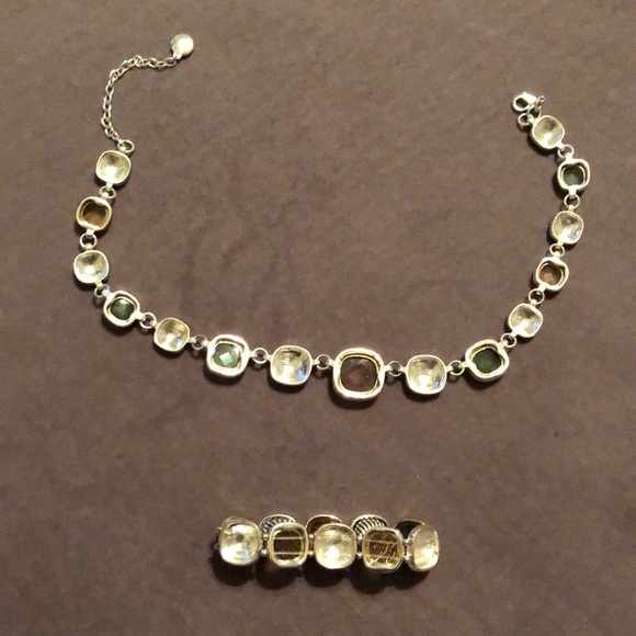 Jones New York Necklace- with Bracelet Set (Costume Jewelry) - Picture 2 of 3